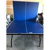 Image 2 : Blue Ping Pong Table, Net & Paddles