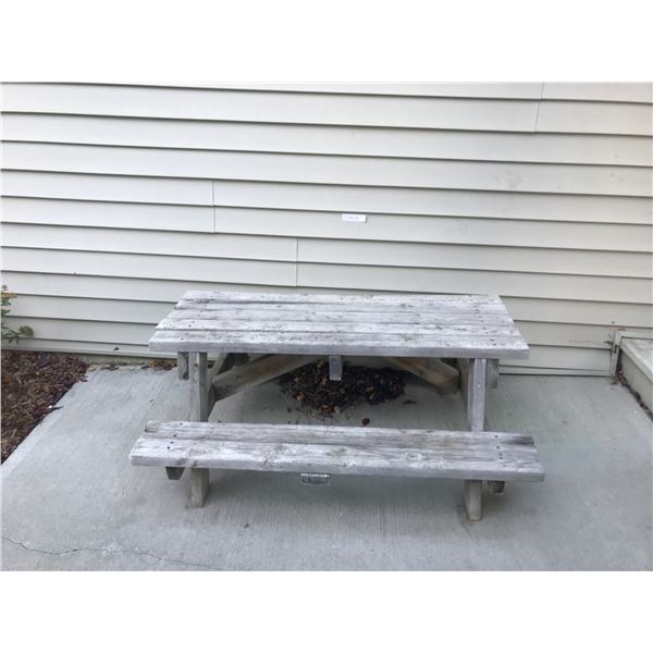 Children's Wood Picnic Table