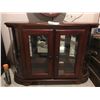 Image 2 : Bombay Company Mahogany Cabinet & Oval Mirror