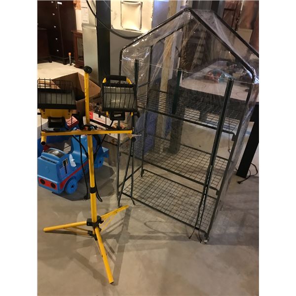 Dual Work Light/Flood Amps & Small Greenhouse