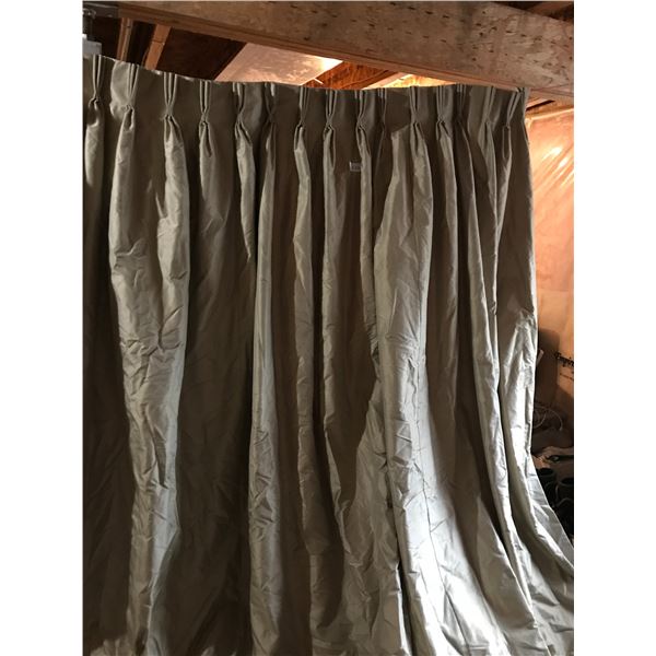 High End Champagne Gold Silk Blackout Drapes