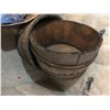 Image 3 : 2 Large Wooden Buckets and Box of Drift Wood