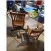 Image 3 : Solid Wood Desk Chair & Children's Rocking Chair (requires upholstery)