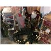 Image 1 : Sewing and Craft supplies, Christmas Wreath/Garland, Wrapping Paper &  Santa Pere Noel Figurine