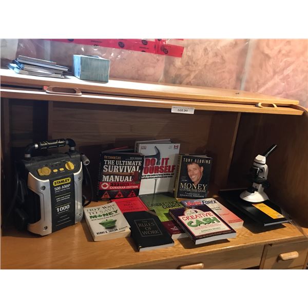 My First Lab Microscope, Various Books & Stanley 500 AMP (Vehicle)