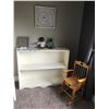 Image 1 : Children's Wood Rocking Chair with Hearts, Wood Shelving & Wall Art