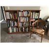 Image 1 : Wood Bookcase, Huge Selection of Books & Solid Wood Chair