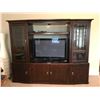 Image 1 : Finesse Furnishing Entertainment TV Cabinet (Lights Up) & Hitachi Ultrasonic TV