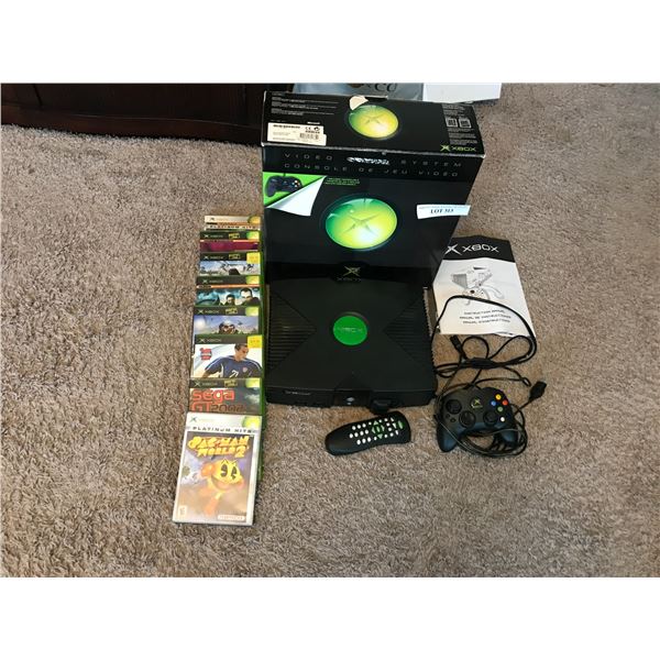 Xbox with Games & Controllers