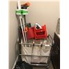 Image 1 : Laundry Hamper/Sorter, Mops, Steam Iron, Red Bins & Bucket