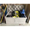 Image 1 : Outdoor Garden Box, Sports Gear incl Baseball Gloves, Soccer Ball, Football, Hockey Sticks, Helmets,