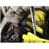 Image 2 : Outdoor Garden Box, Sports Gear incl Baseball Gloves, Soccer Ball, Football, Hockey Sticks, Helmets,