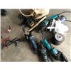 Image 2 : 3 Makita/1 MasterCraft Grinders, Battery Pack,Wire Brush, Asst Grinding Disc's & Bug Bag