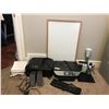 Image 1 : Bose Speakers, Ottlite, HP Envi Photo 7155 Canon Pixma MS Duo Printer/Scanner, Dell Keyboard, Paper,