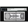 Image 2 : 1929 10 Unit American Bank Note Co. "Test Note" PMG Choice Uncirculated 63EPQ