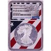 Image 1 : 2018-W $1 Proof American Silver Eagle Coin NGC PF69 Ultra Cameo Congratulations Flag