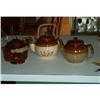 Image 1 : Teapot-Three Stoneware Teapots #2068133