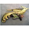 Image 1 : Painted Bird Pin with Rhinestones #2068258