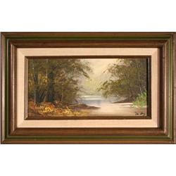 Sunset Wooded Landscape DeOng oil painting #2068287