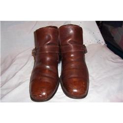 Vintage1960 Leather  Buckled Ankle Boots #2068348