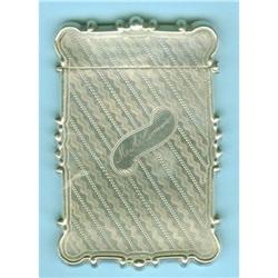 S/ S CARD CASE W DETAILED ENGRAVING #2068349