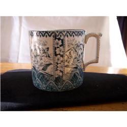 Aesthetic Transferware Mug-Teal in color #2068380