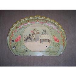 Antique Tin Tray with Cats #2068406