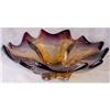 Image 1 : Vintage Art Glass Free Form Amethyst and Amber #2068595