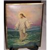 Image 1 : Antique Convex Glass Christ Walking on Water #2068600