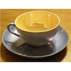 Blue and Gold MeitoTeacup and Saucer #2068610