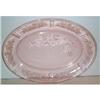 Image 1 : Pink Sharon Cabbage Rose Oval Platter #2068668