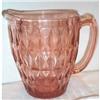 Image 1 : Pink Windsor Depression Glass Pitcher #2068695