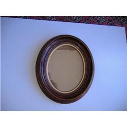 Oval Blackwalnut  Frame with Glass #2068752