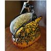 Image 1 : ITALIAN ART DECO STYLE GLASS  PURSE VASE #2068866