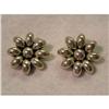 Image 1 : Sterling Silver Flower Cilp-on Earrings Made in#2068901