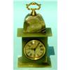 Image 1 : Clock with marble onyx mantel  #2069161