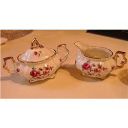 Roses and Violets Creamer and Sugar Bowl with #2080780