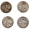 Image 1 : Nice Set of 4 Walking Liberty Halves #2080852