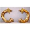 Image 1 : Vintage Jesare Half Hoop Post Earrings #2080867