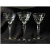 Image 1 : Antique Wine Glasses "Leafy" pattern #2080951