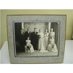 1930's LOVELY LARGE PHOTO WEDDING PARTY #2081006