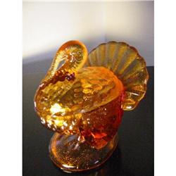 amber glass turkey jar!   #2081026