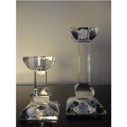 Villeroy & Boch pair of crystal candle holders!#2081031