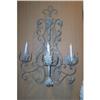 Image 1 : Pair of French  Wrought Iron Sconces #2081112