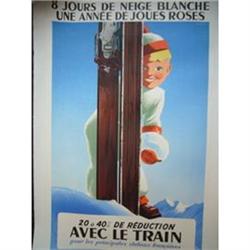 Original Vintage Poster - 8 jours de Neige #2081223