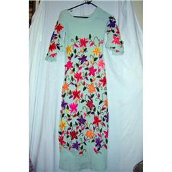 Vintage Embroidered Mexican Dress #2081299