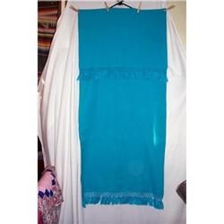 Vintage Mexican Hand Woven Wool Shawl #2081315