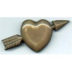 Brooch/Celluloid Heart w/ Arrow  #2081399