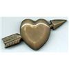 Image 1 : Brooch/Celluloid Heart w/ Arrow  #2081399