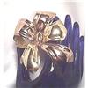 Image 1 : Brooch/Designer/Monet Retro Vermeil Large Bow #2081407